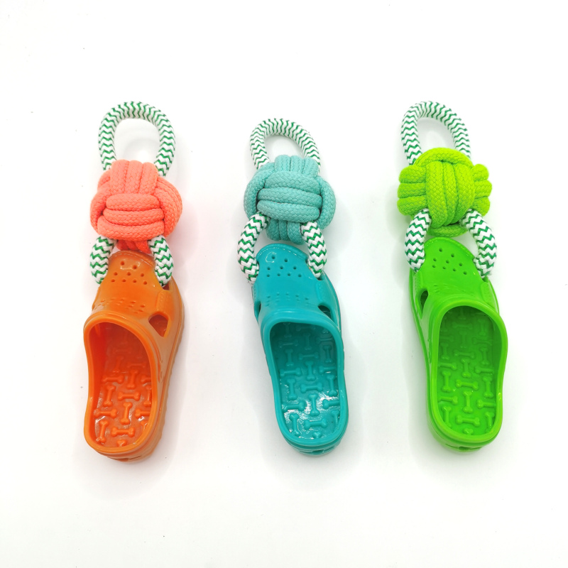 Squeaking TPR Shoe Rope Igračka za kućne ljubimce