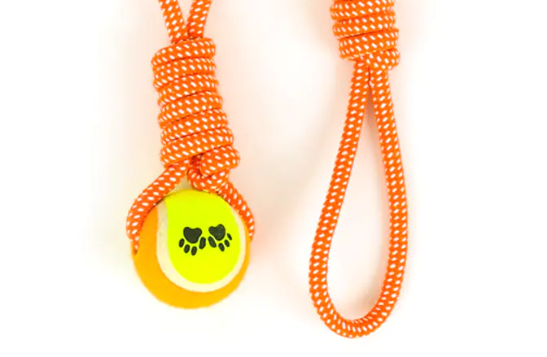 Jesu li Handle Cotton Rope Tennis Pet Dog Toys prikladne za unutarnju i vanjsku upotrebu?
